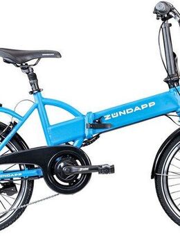 Zündapp E-Bike Faltrad Z101, 6 Gang Shimano Tourney RD-TY300 Schaltwerk, Kettenschaltung, Heckmotor, 270 Wh, Pedelec, Elektrofahrrad für Damen u. Herren
