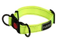 Rukka® Bliss Neon Halsband, gelb - Größe XS: 20 - 30 cm Halsumfang, 15 mm breit