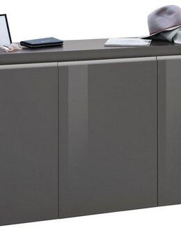 INOSIGN Kommode Magic, Kommode, Schrank, Sideboard, Kredenz, mit 3 Türen, Komplett Hochglanz lackiert, (B/T/H) 150x40x81 cm