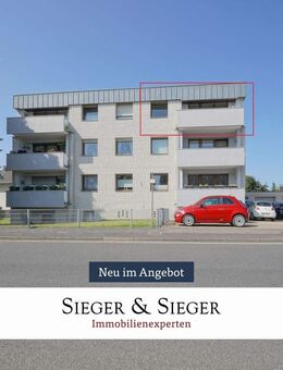 Helle 2-Zimmer-Wohnung mit großem Süd-Balkon - Gepflegt, ruhig und ab sofort bezugsfrei! - Troisdorf