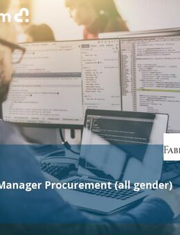 Program Manager Procurement (all gender) in Teilzeit - Stein (Bayern)