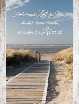Bönninghoff Bild mit Rahmen Strand- Spruch, (1 St)