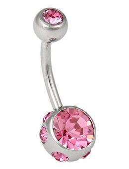Firetti Bauchnabelpiercing Schmuck Geschenk Piercing Körperschmuck, mit Kristall