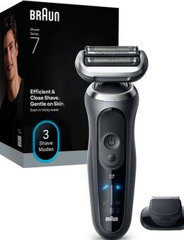 Braun Elektrorasierer Series 7 72-G1200s, Aufsätze: 1, Bis zu 60 Min, Präzisionstrimmer-Aufsatz, 100% wasserdicht