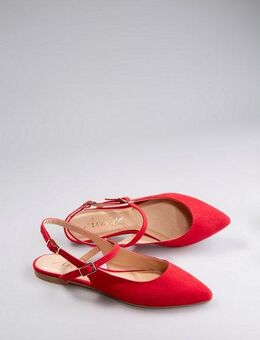 Aniston SHOES Slingpumps, Flat, Sommerschuh, Riemchensandale - neue KOLLEKTION, schmale Form