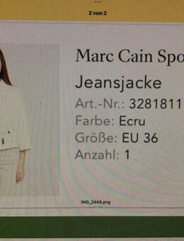 Marc Caine Jeans Jacke, Gr.40 - Münster