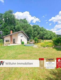 ALLEINLAGE! Idyllisches Wochenendhaus im Leipziger Nordosten - Glasfaser - Brunnen - Pool - Jesewitz