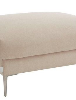 TRENDMANUFAKTUR Hocker Lille, elegant und bequem durch Komfortsitzhöhe 46cm, hoher Fuß