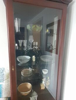 Glasvitrine aus Mahagoni - Füssen