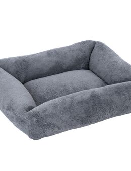 TIAKI Hundebett Lazy Bear - Größe M: L 70 x B 55 x H 20 cm, dunkelgrau