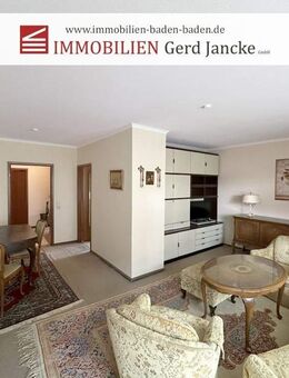 Baden-Baden, sehr gut geschnittene Zwei-Zimmer-Wohnung mit Balkon, Aufzug & TG-Stellplatz! - Baden-Baden