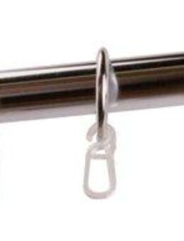 GARESA Gardinenstange ANDREA, Ø 20 mm, 1-läufig, Wunschmaßlänge, verschraubt, Metall, Vorhanggarnitur, verlängerbar, Endknopf Kugel kurz, mit Ringen