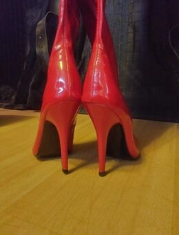 Lack Overknee High heel Stiefel extrem lang Gr.EU46 - Mülheim (Ruhr)