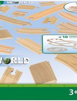 BRIO® Gleise-Set BRIO® WORLD, Schienensortiment Deluxe, (Set), Made in Europe, FSC® - schützt Wald - weltweit