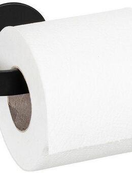 WENKO Toilettenpapierhalter Turbo-Loc® Modell Bivio, aus Aluminium, Befestigen ohne Bohren