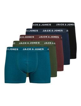 Jack & Jones Trunk JACTEO – Elastische Boxershorts mit Stretch und Bund (Packung, 5-St) bedruckt, modisch, regular fit, Jersey