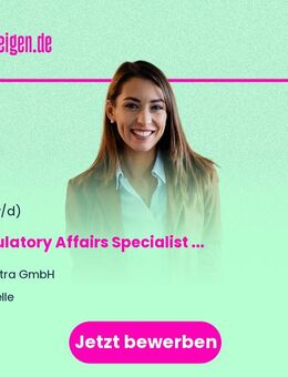 Regulatory Affairs Specialist (m/w/d) Heimtier-Futtermittel - Melle