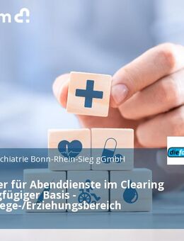 Mitarbeiter für Abenddienste im Clearing auf geringfügiger Basis - Sozial-/Pflege-/Erziehungsbereich - Bonn
