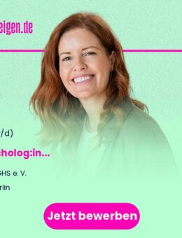 Psycholog:in (m/w/d) - Berlin