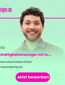 Nachhaltigkeitsmanager (m/w/d) mit Schwerpunkt Umwelt- und Klimaschutz - Fürstenwalde (Spree)
