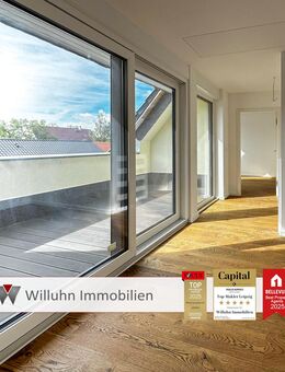 Maisonette-Wohnung im Reihenhausstil mit Dachterrasse | Wärmepumpe | Garage inklusive - Leipzig