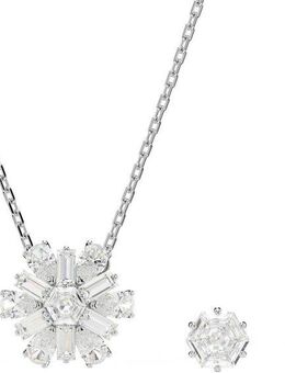 Swarovski Ohrring und Ketten Set Idyllia E Florere Schneeflocke (Set, 3-tlg), mit Swarovski® Kristallen