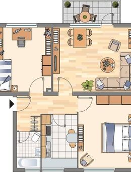 3-Zimmer-Wohnung in Flensburg Mürwik mit Balkon - Flensburg