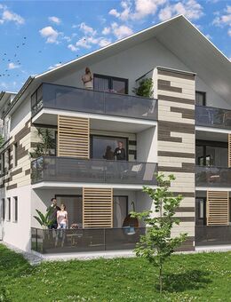 Natürlich aus Holz: Wohnung EG2: Lichtdurchflutete, wohngesunde 3 Zimmerwohnung in Bodman-Ludwigshafen im Erdgeschoss - Bodman-Ludwigshafen