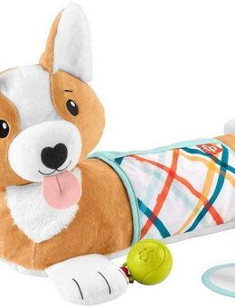 Fisher-Price® Greifspielzeug 3in1 Hündchen Spielkissen für Bauchlage mit 3 Spielzeugen