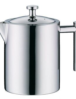Alfi Teekanne TEA POT, Kanne aus Edelstahl, 1,4 l, (1-St), intergrierter Teefilter für losen Tee, festsitzender Deckel