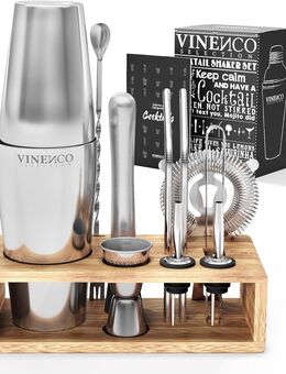 Vinenco Cocktail Shaker Set mit Ständer lang - Birkenfeld (Baden-Württemberg)