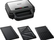 Tefal Sandwichmaker SW383D Ultracompact 3-in-1 Sandwich-Waffel-Panini Kombigerät, 700 W