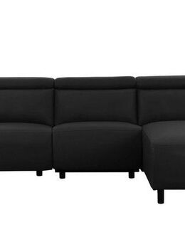 Home affaire Ecksofa SKAANE Struktur, L-Form, 274 cm, manuelle u. elektrische Funktion, Kopfteilverstellung, Relax-und Liegefunktion, Federkernpolsterung