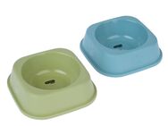 zooplus Basics Katzennäpfe, viereckig - 2 x 300 ml