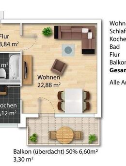 2 ZKB-Wohnung mit Westloggia - für Selbstnutzer oder Kapitalanleger *Ideal für München-Pendler* - Friedberg