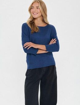 Saint Tropez Rundhalspullover A2561, MilaSZ R-Neck Feinstrick mit Viskose, Casual Fit