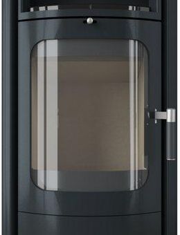 HARK Kaminofen »Opera M«, Metallseiten mit Ofenkacheln meteor-schwarz, 7 kW, Dauerbrand, Dauerbrand geprüft, Automatik, Gussmulde, Aschebhälter, Ofenkacheln