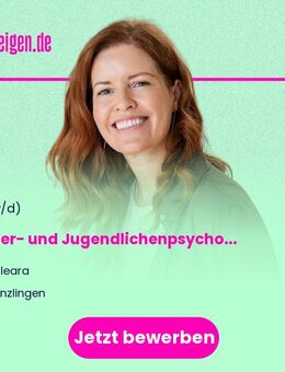 Kinder- und Jugendlichenpsychotherapeut (m/w/d) - Denzlingen