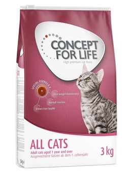 3 kg Concept for Life Katzennahrung zum Probierpreis! - All Cats