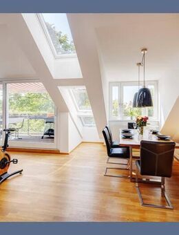 Möbliert: Sonnige Südwest Dachterrasse, modern und ruhig - München
