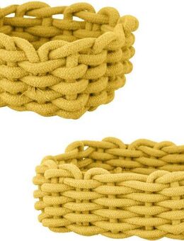 SCHÖNER WOHNEN-Kollektion Aufbewahrungskorb »Melara« (Set, 2 St), Badkörbe aus Cotton Rope zur Aufbewahrung von Badutensilien, 2 Größen