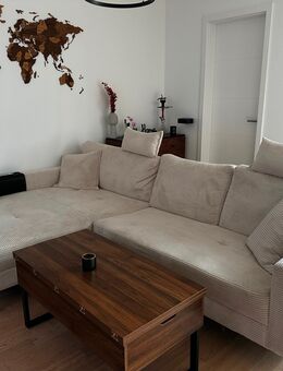 Beiges Ecksofa Cord - Leipzig