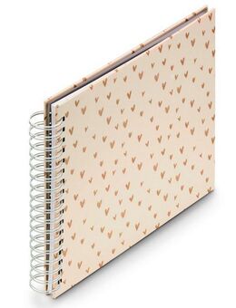 Hama Fotoalbum Fotoalbum Spiralalbum "Lovely", 28x24 cm, 50 weiße Seiten, Beige