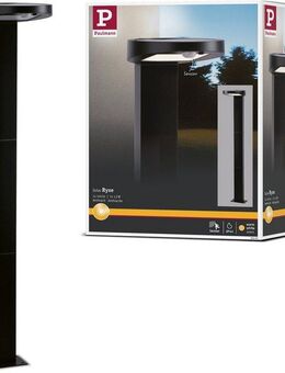 Paulmann LED Pollerleuchte Ryse, Bewegungsmelder, LED fest integriert, Warmweiß, LED-Modul