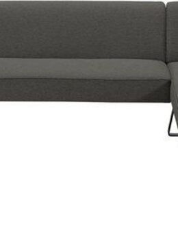 exxpo - sofa fashion Eckbank Americano, mit Keder und Metallfüßen, Bezug in verschiedenen Qualitäten