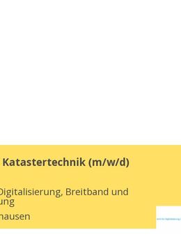 Ausbildung Katastertechnik (m/w/d) - Wolfratshausen