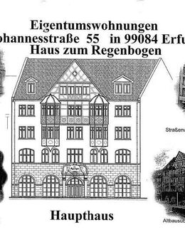 ATLAS IMMOBILIEN: Dachgeschosswohnung in beliebter Altstadtlage von Erfurt mit Balkon - Erfurt