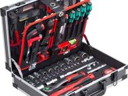 meister Werkzeugset Profi Werkzeugkoffer / 8973750, 131-teilig, mit Qualitätswerkzeug von Knipex & Wera, Alu-Koffer