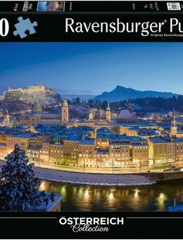 Ravensburger Puzzle Österreich Collection, Salzburger Abendstimmung, 1000 Puzzleteile, Made in Germany