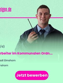 Mitarbeiter im Kommunalen Ordnungs- und Ermittlungsdienst (m/w/d) - Elmshorn